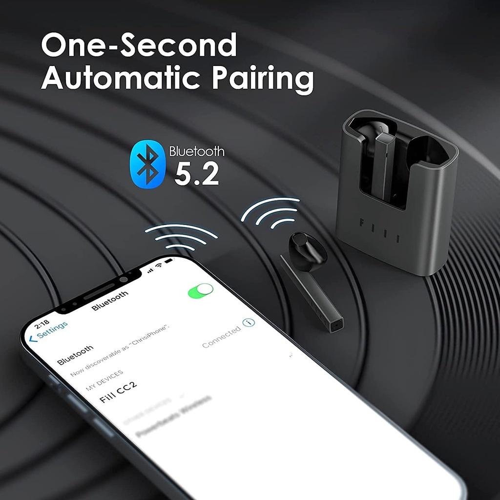 Tai nghe True Wireless FIIL CC2 - Bluetooth 5.2, APP FIIL+, Pin 32 giờ, Micro kép ENC