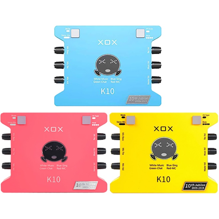 Thiết bị thu âm hát karaoke livestream kết nối bluetooth XOX K10 10th Jubilee