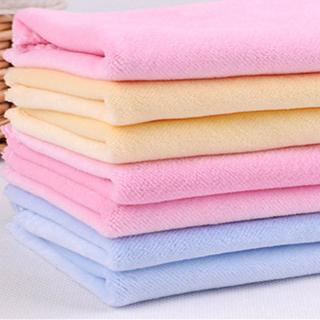 Khăn rửa mặt hình vuông 25x25 cm vải nhung 2 lớp mềm mại tiện lợi