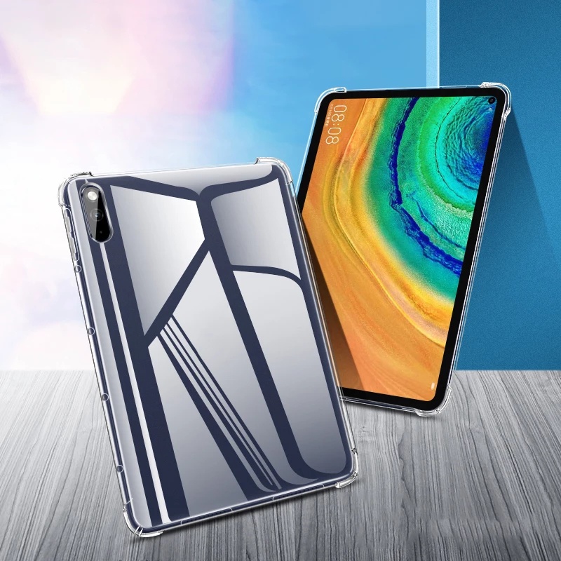 Ốp Máy Tính Bảng Tpu Silicon Trong Suốt Chống Sốc Cho Samsung Galaxy Tab S7 Fe Sm-T730 T736B S7 Lite S7 Plus S6 Lite