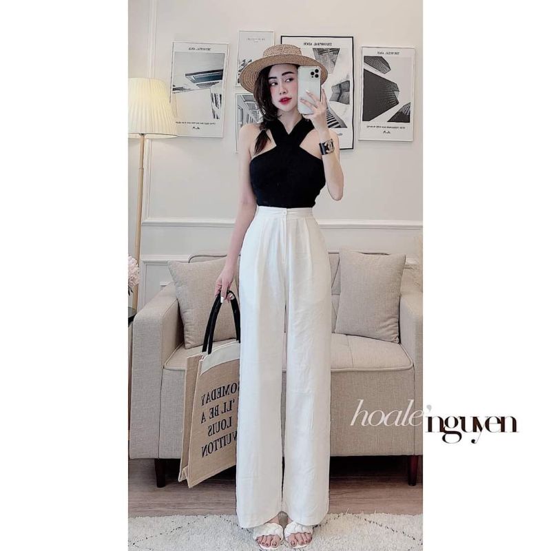 Áo yếm cổ chéo ( kèm ảnh thật )