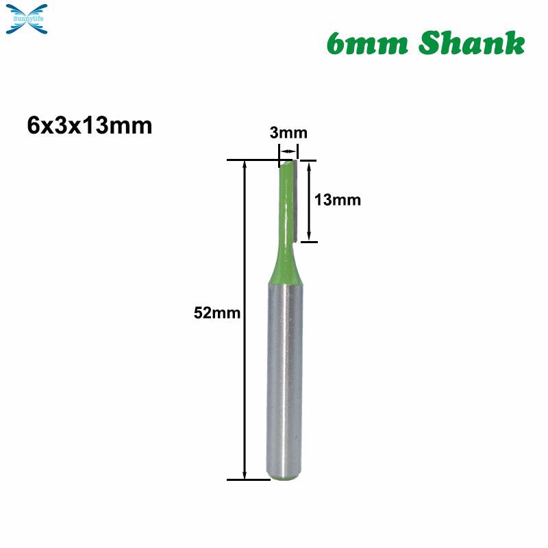 Bộ 7 Mũi Phay Yg8 + / -. 003inch Torance 6mm Cho Gia Công Vật Liệu Gỗ