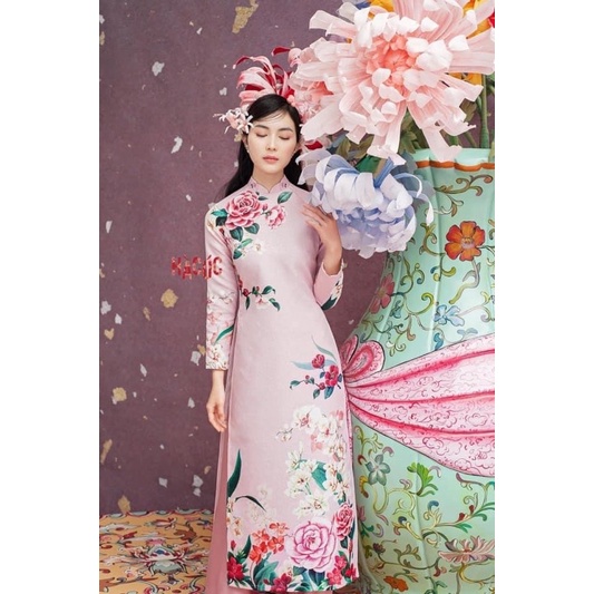 thanh lý áo dài Hà Cúc 2021 xs