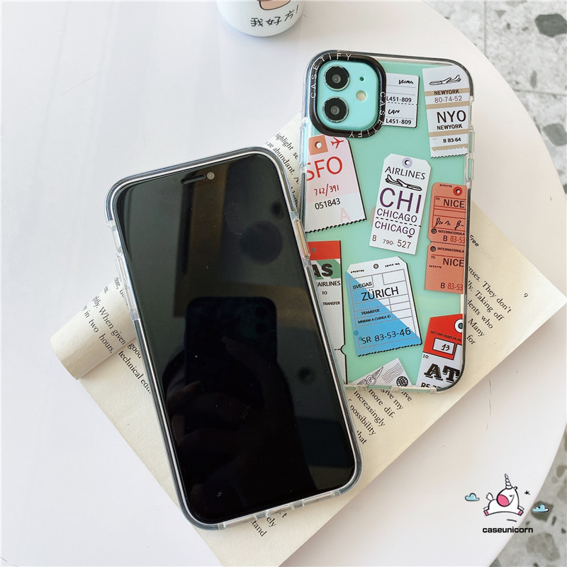Ốp điện thoại in hình nhãn/vé máy bay dành cho iPhone 11 12 Pro Max 7plus 8plus 12 mini 7 8 6 6s Plus 12pro X XR XS MAX 11Pro Max SE | BigBuy360 - bigbuy360.vn