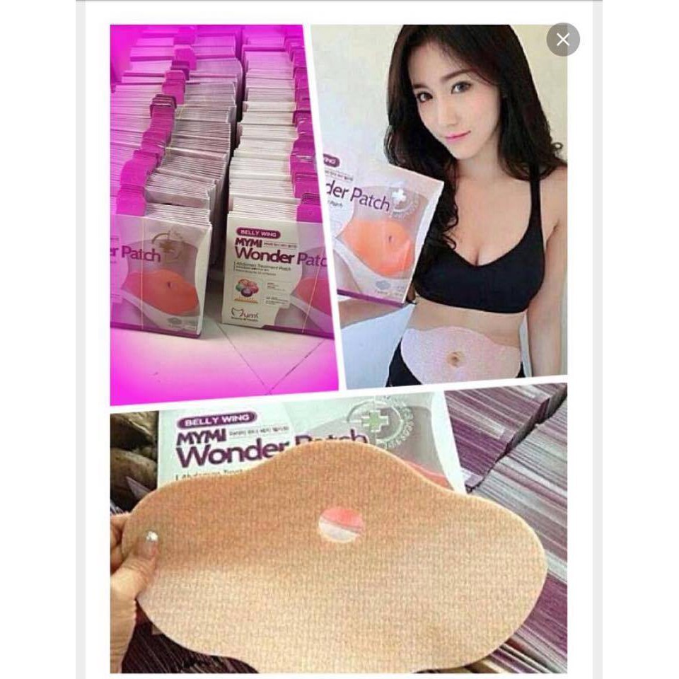 Hộp 5 Miếng Dán Tan Mỡ Bụng Wonder Patch Lấy Lại Vóc Dáng Sau Sinh