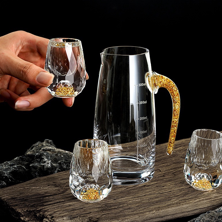 Hot hot - Bộ ly rượu Million Golden tuyệt tác Pha Lê 24K