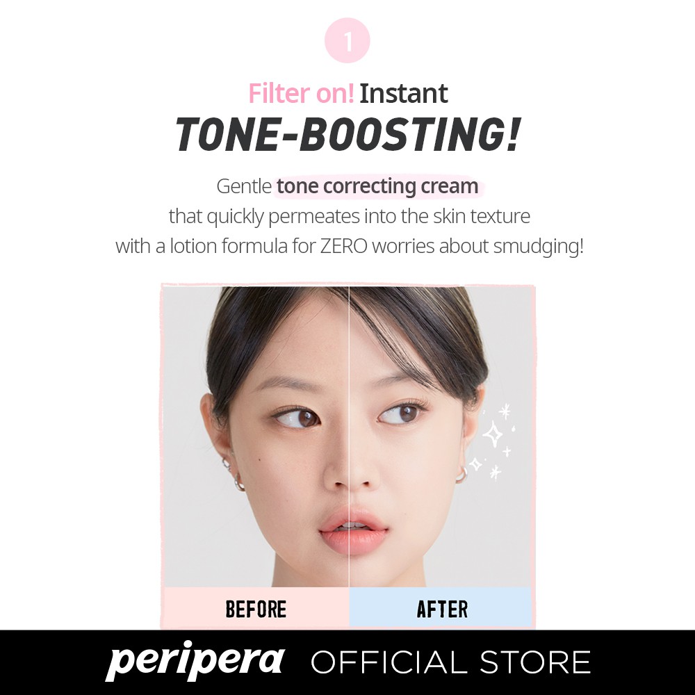 Kem dưỡng da Peripera chứa thành phần sữa nguồn gốc từ thực vật nâng tông màu da 60ml | BigBuy360 - bigbuy360.vn