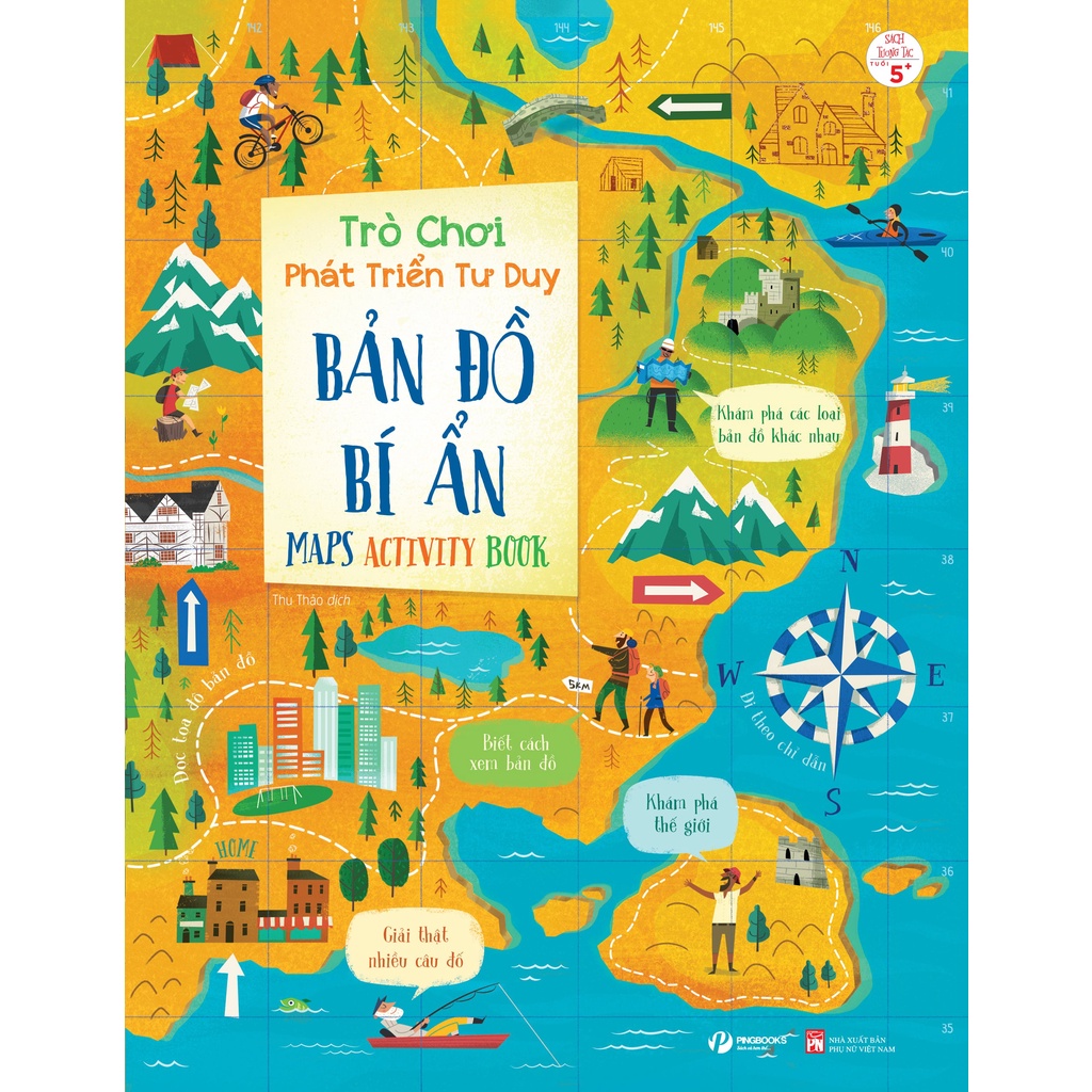 Sách - Trò chơi phát triển tư duy - Bản đồ bí ẩn - Maps activity book