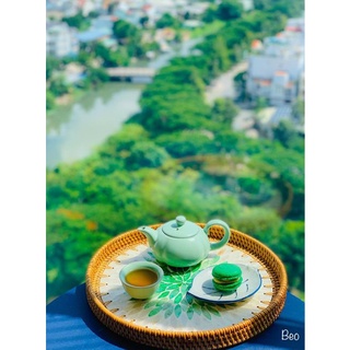 Khay Mây Khảm Trai Đồ Thủ Công Việt Nam