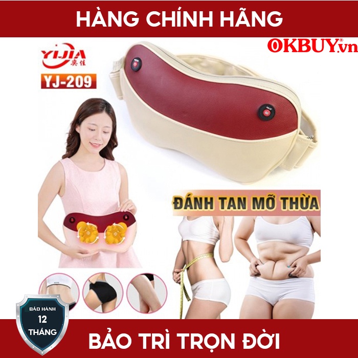 Máy (gối) massage giảm mỡ bụng đa năng thế hệ mới YIJIA YJ-209 - Hàng cao cấp - giá rẻ