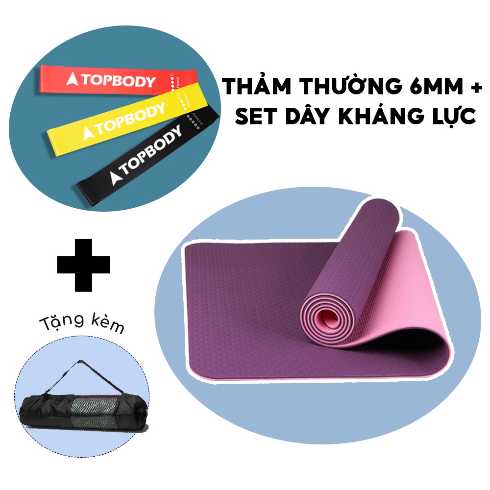 Thảm Tập Yoga Định Tuyến 2 Lớp Chống Trượt SAKO Sport