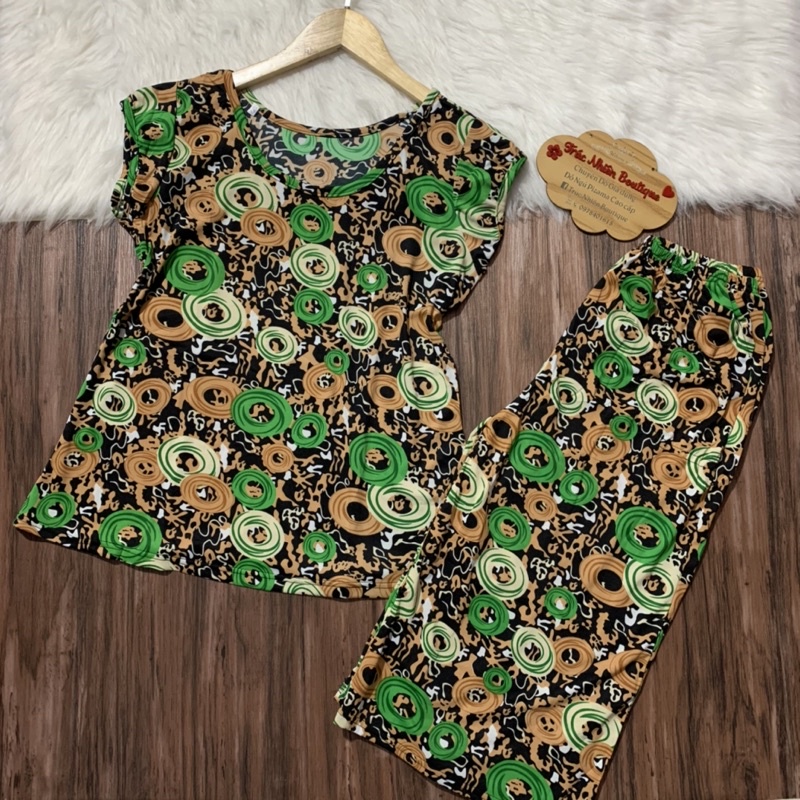 Đồ bộ trung niên thun gân, đồ bộ mặc nhà cho mẹ quần dài - K09