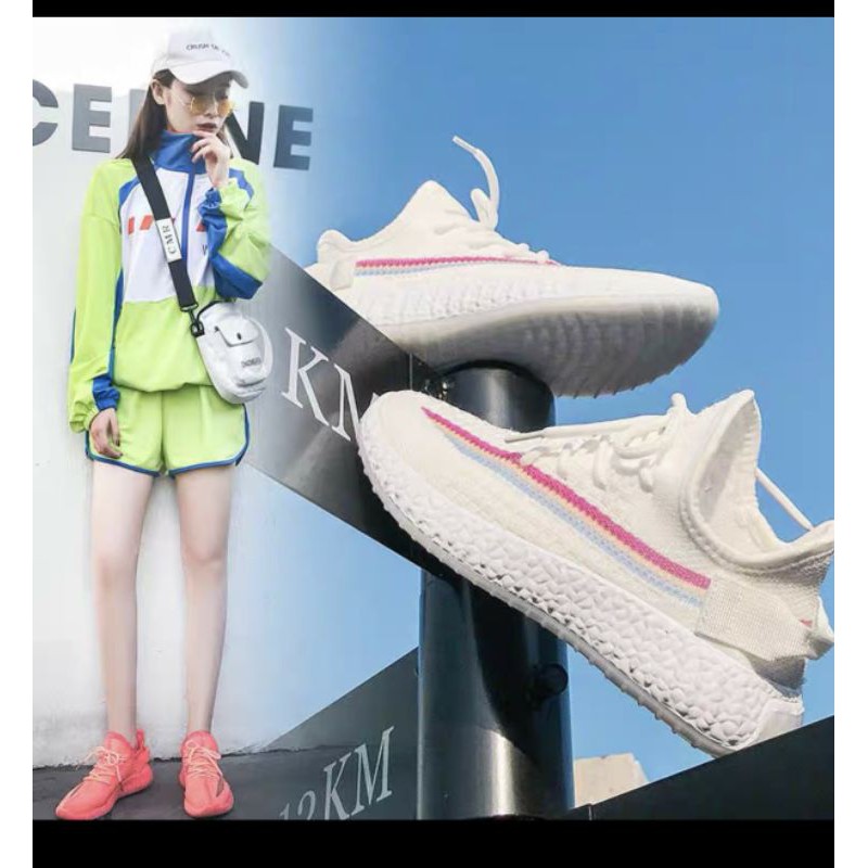 [Mã FAGREEN245 giảm tới 30K đơn 99K] Giầy thể thao nữ 👟freeship👟 giày Yz trắng đổi màu full box chuẩn QC loại 1 | BigBuy360 - bigbuy360.vn
