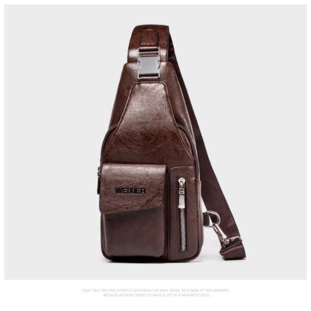 Túi Đeo Chéo Nam Trước Ngực Da PU Cao Cấp Chống Nước Phong Cách Thể Thao Thời Trang Hàn Quốc TD04 Đậm Chất Nam Tính | BigBuy360 - bigbuy360.vn