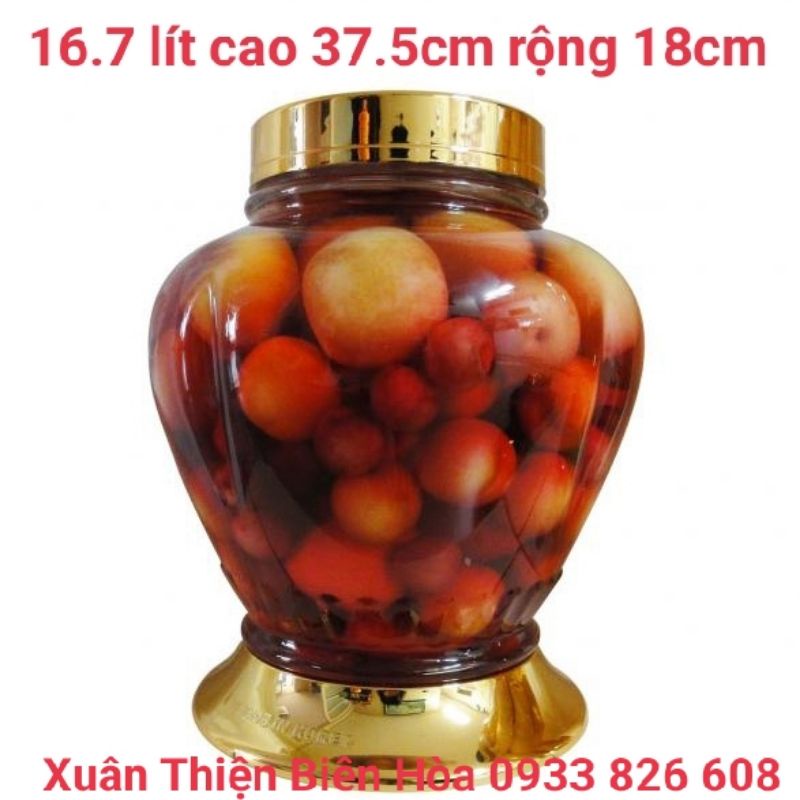 Bình Ngâm Rượu Thuỷ Tinh 16.7 Lít Phú Hoà Sản Xuất Tại Việt Nam