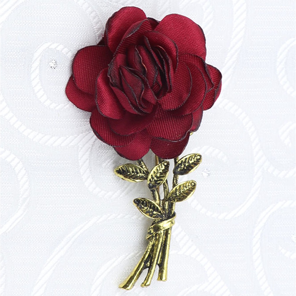 Ghim CàI ÁO HìNh Hoa HồNg ĐíNh Kim Cương Giả ThờI Trang Cho Nam Nữ