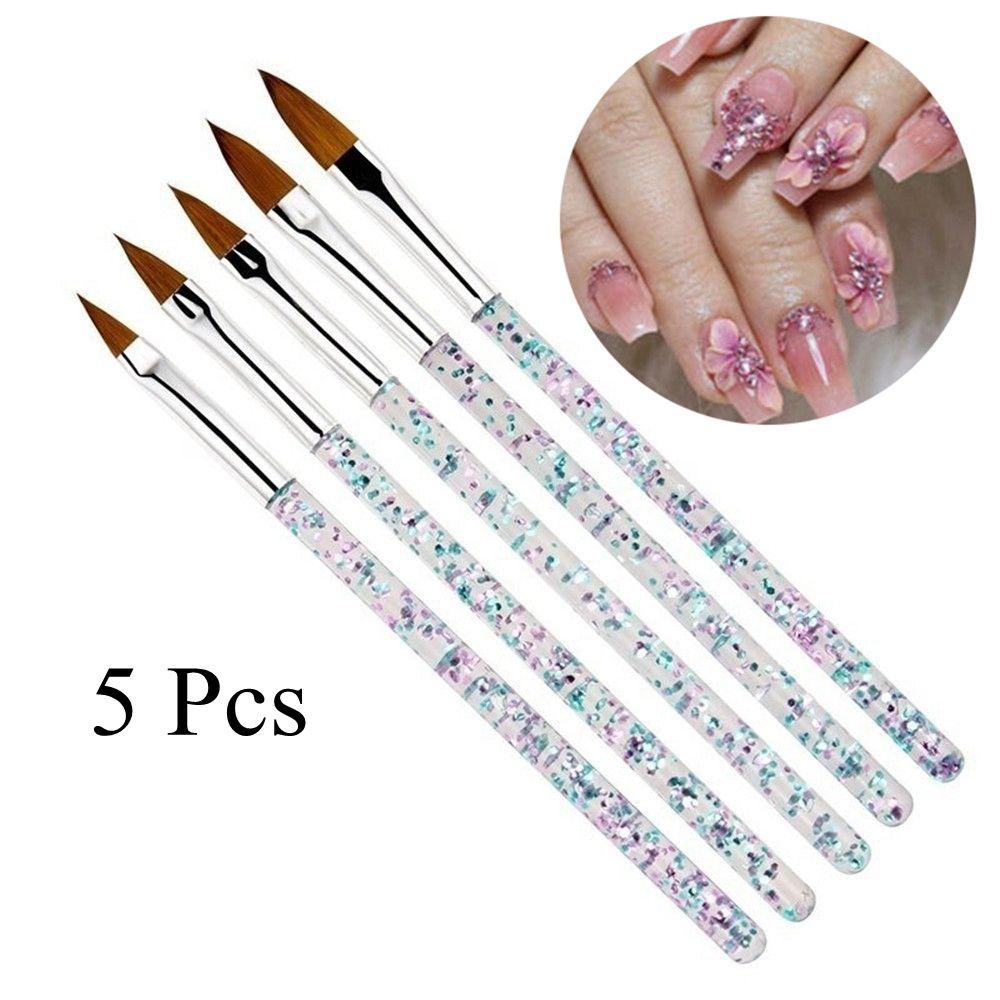 MAXG Set 5 Cọ Vẽ Trang Trí Móng Tay Nghệ Thuật Thời Trang Cho Nữ
