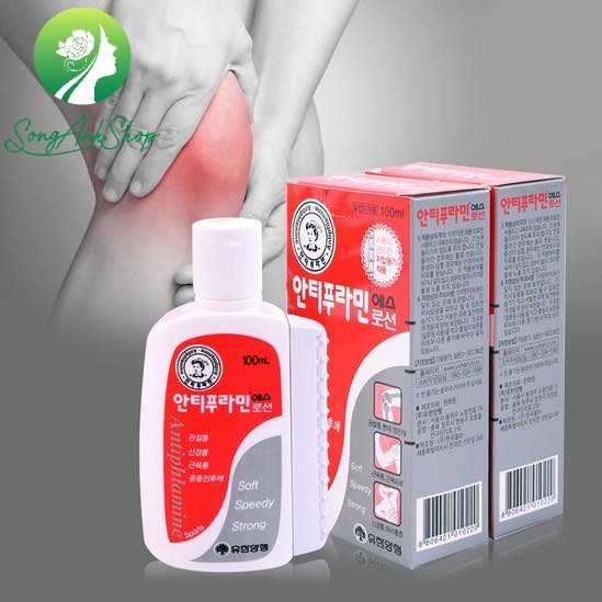 Dầu nóng xoa bóp Hàn Quốc Antiphlamine 100ml có con lăn massage