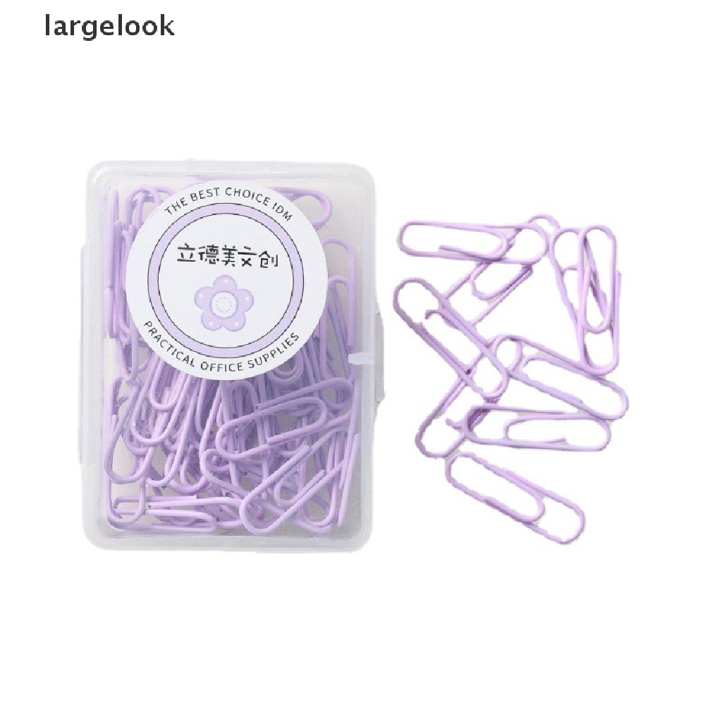 Kẹp giấy bằng kim loại màu sắc macaron xinh xắn