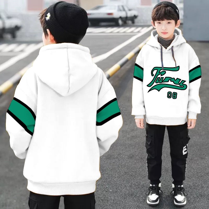 Áo Hoodie Thun Da Cá Cho Bé size 9-15