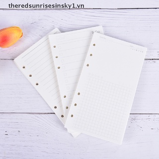 ##TSS## A6 Loose Leaf Notebook Refill Spiral Binder Planner Inner Page Inside Papsp .