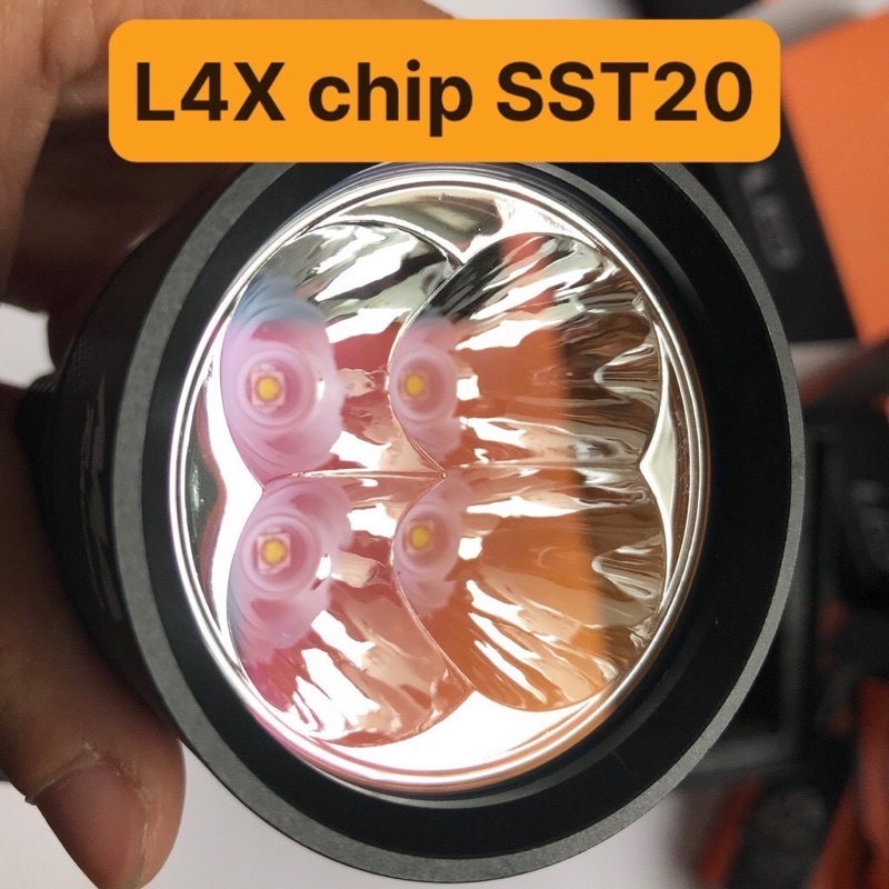 Đèn trợ sáng chíp sịn SSt20 kính tím độ sáng 40w