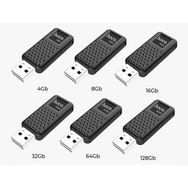 [Mã ELFLASH5 giảm 20K đơn 50K] USB Hoco UD6 Intelligent 2.0 Chính Hãng - USB Đầy Đủ Dung Lượng (4G/8G/16G/32G/64G/128G)