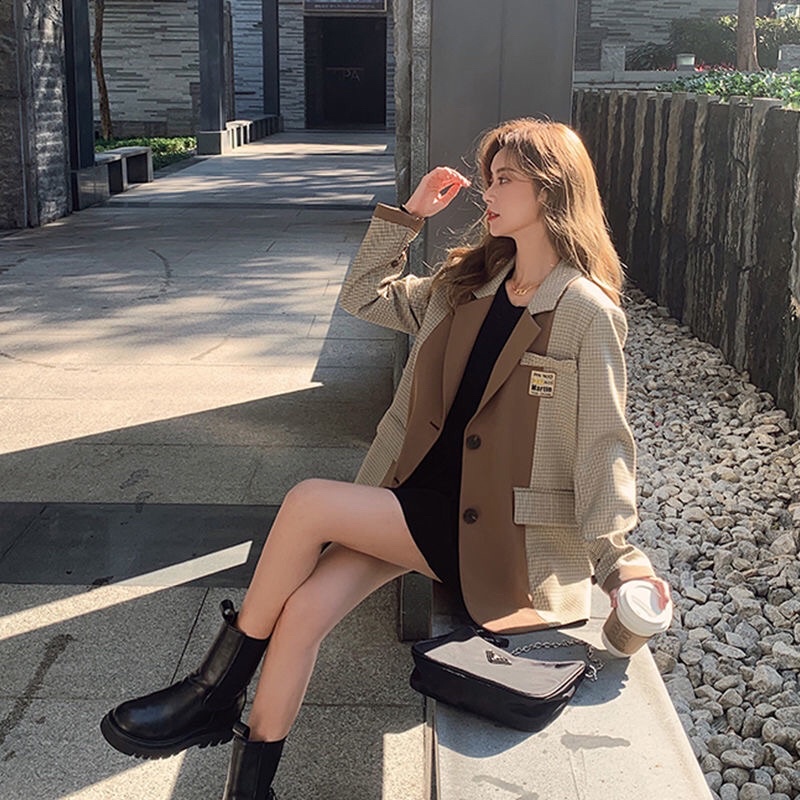 Áo blazer nữ dáng xuông chất đẹp phong cách hàn quốc mẫu mới mã ZELE430 | BigBuy360 - bigbuy360.vn