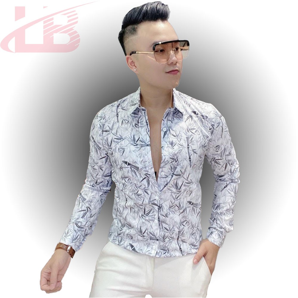 Áo sơ mi lụa dài tay nam LB001, vải dày, mát , đường may sắc sảo, áo sơ mi cao cấp LB1990 store