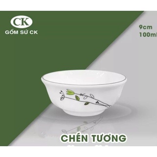 Bát mắm, chén tương hoa xanh dương 1084 chuan kuo