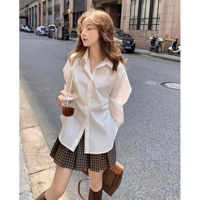 Sơ mi trắng dài tay,Sơ mi trắng nữ sinh