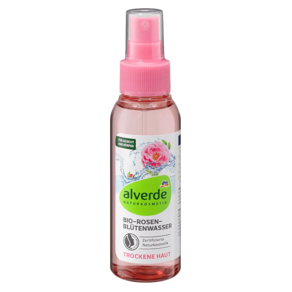 Nước hoa hồng se khít lỗ chân lông organic ALVERDE chai 100ml