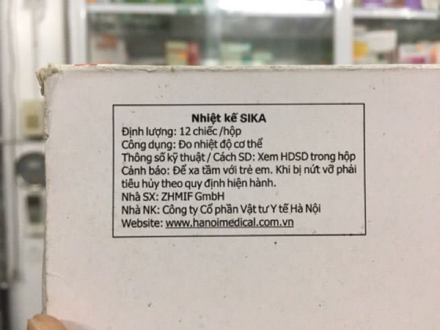 Nhiệt Kế Thuỷ Ngân SiKa