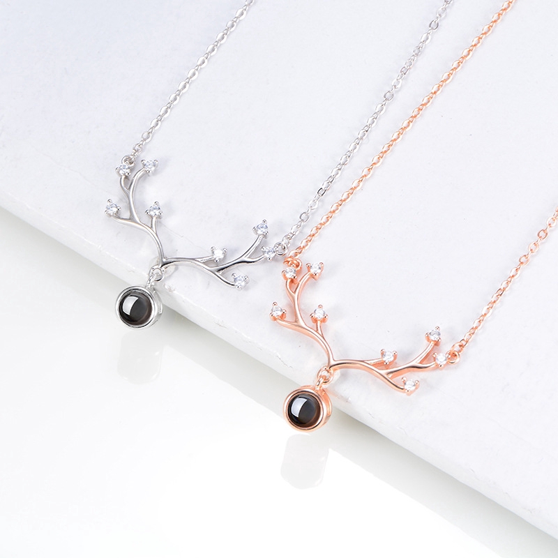 [Mã FASHIONCB232 hoàn tối đa 15K xu đơn 50K] Vòng cổ Bạc 925 hình gạc sừng thời trang cho nữ | BigBuy360 - bigbuy360.vn