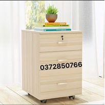 Tủ hồ sơ, tủ cá nhân 3 ngăn kéo có bánh xe và ổ khóa