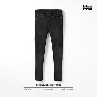 Quần Jeans Nam Matt Rách Gối Chất Vải Jeans Co Giãn Thoải Mái Lịch Lãm Form Skinny - FAPAS