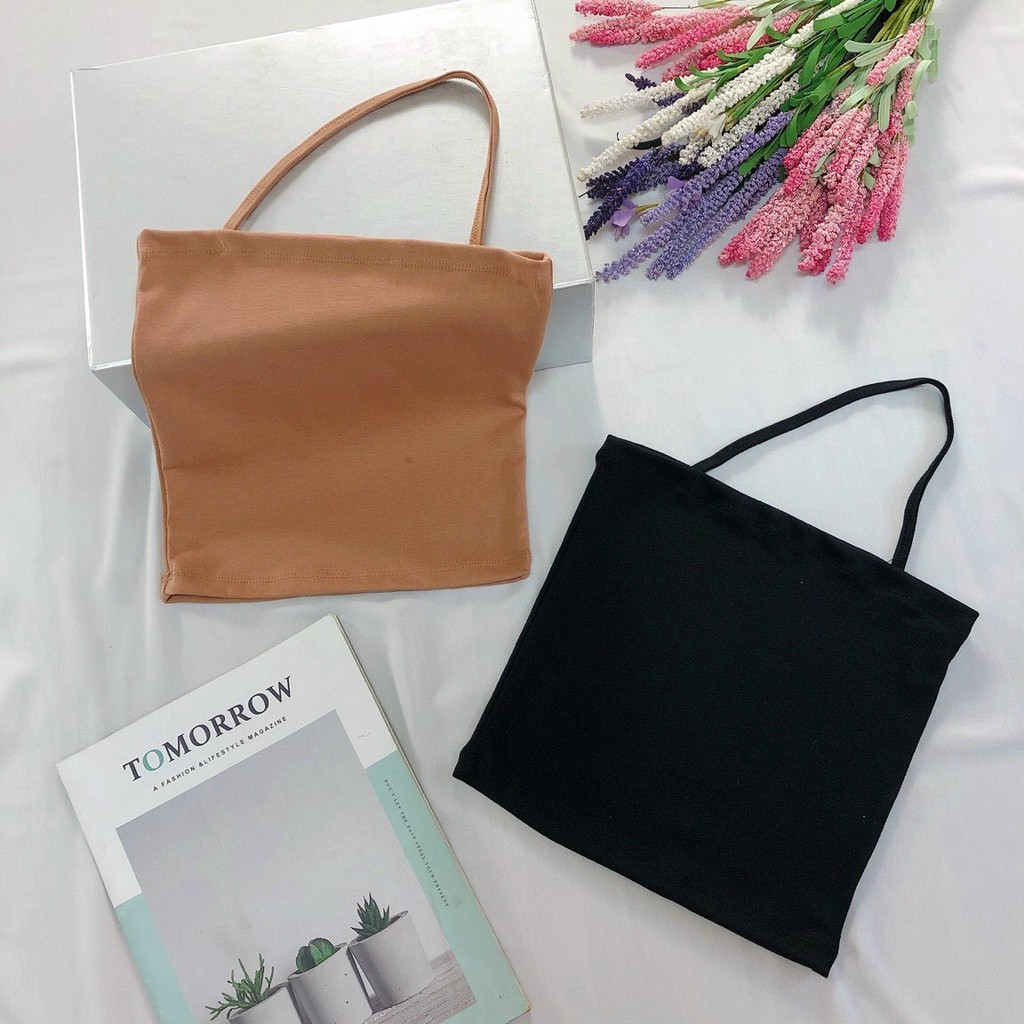 Áo ống 1 dây chất thun pozip mềm mịn, dày dặn- giá siêu đẹp- ANN9399 | BigBuy360 - bigbuy360.vn