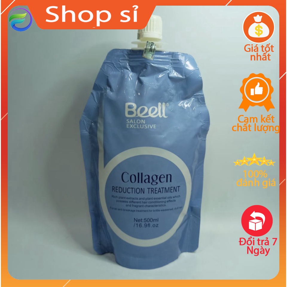 [CHÍNH HÃNG] Hấp collagen Beel xanh (Tóc Nát) 500ml