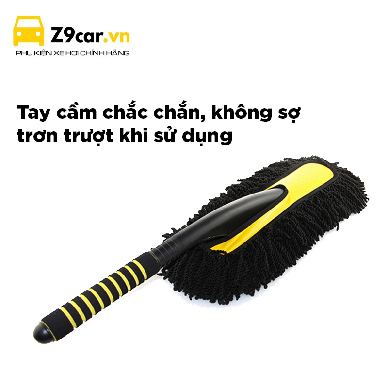 Chổi lau bụi ô tô sợi Microfiber Icestar - Tặng kèm túi đựng