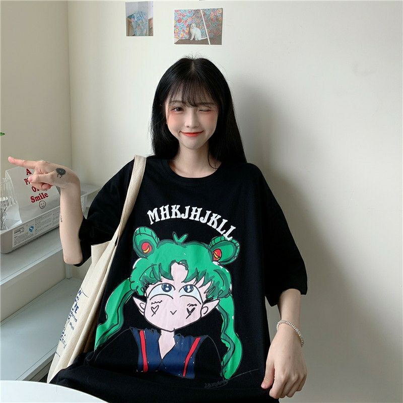 áo thun nữ form rộng unisex cute siêu dễ thương