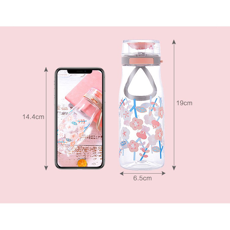 Bình Nước Nhựa Tritan Lock&Lock One Touch Bottle ABF687 [500ML]