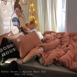 Set cotton mịn chăn bông