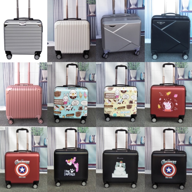 Vali Du Lịch Mini Có Thanh Niêm Phong Độc Đáo☼Va Li Kéo Mini Kích Thước 18-Inch 20-Inch 22 Inch Thiết Kế Phong Cách Retro