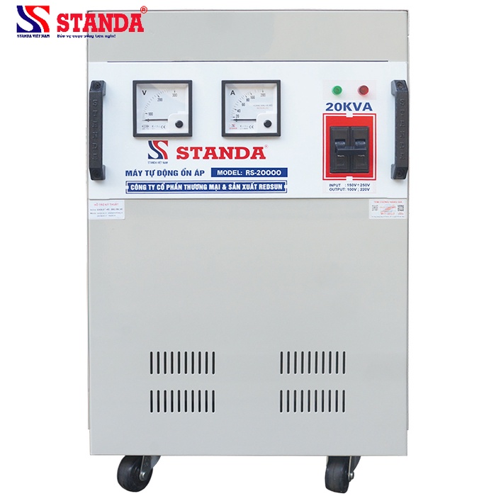 ỔN ÁP STANDA 20KVA DẢI 150V-250V sử dụng cho nhiều quán nét, hộ gia đình, cửa hàng kinh doanh nhỏ