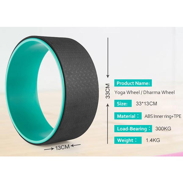 VÒNG TẬP YOGA  Bản13Cm Và 20Cm Khung Nhựa ABS Bọc TPE Cao Cấp Chính Hãng Yoga Wheel.