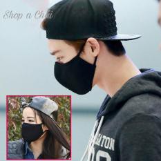 Khẩu trang đen trơn HÀN QUỐC ( 3 lớp ) | BigBuy360 - bigbuy360.vn