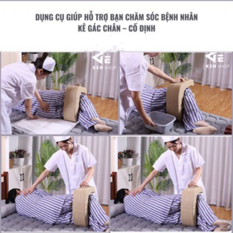 Gối lật bệnh nhân .Gối hỗ trợ lật- xoay,chuyển đổi tư thế chăm sóc người ốm liệt, người già thay tả,vệ sinh cá nhân.