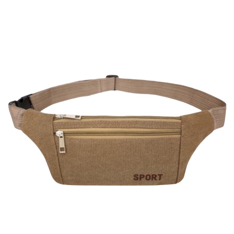 Túi Đeo Hông Đeo Bụng Mỏng Sport, Túi Đeo Bụng Chạy Bộ Vải Bố Chống Thấm,Chống Trầy, Đa Năng, Tiện Dụng