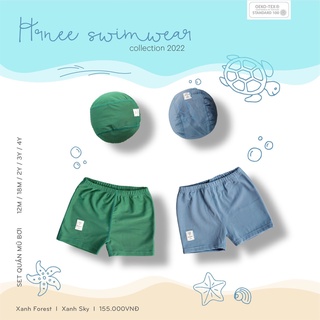 Set quần bơi mũ bơi cho bé trai