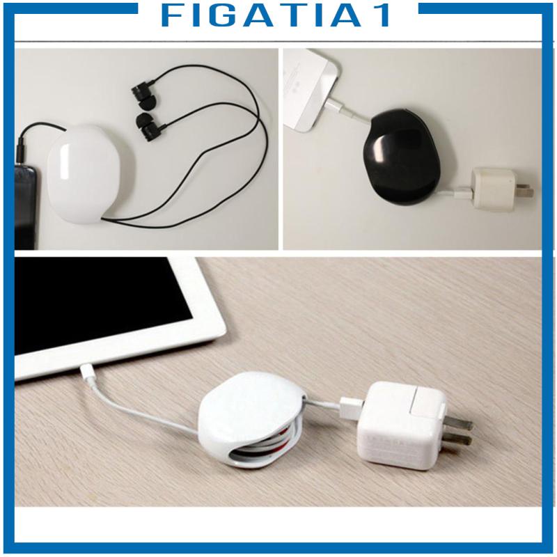 Dụng Cụ Quấn Dây Cáp Tự Động Màu Đen Thu Gọn Được [Fiatia1]